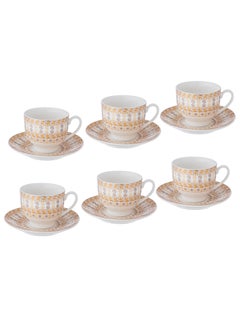 Buy 6-Piece Ceramic Coffee Cup Set in Saudi Arabia