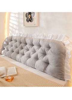 Buy 50*200cm Bedside Cushion, Soft Bag, Bed Cushion, Reading Large Back Cushion, Sofa Pillow (Light Grey) in UAE