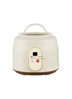 اشتري Multifunctional Portable Rice Cooker, Porridge Cooking Small Electric Cooker, Non-Stick Inner Pot, Cooking/Steaming/Warming Function, 3 L, 600 W في الامارات