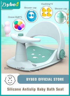 Buy Baby Bath Seat With Shower Gift Set, Infants Bathtub Seats, Sit up Shower's Chair for Babies 6 Months & Up, Non-Slip Soft Mat, Secure Suction Cups in UAE