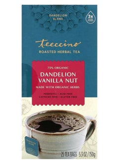 اشتري Roasted Herbal Tea Dandelion Vanilla Nut Caffeine Free 25 Tea Bags 5.3 oz (150 g) في الامارات