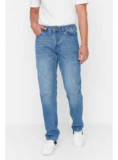 Buy Blue Men's Straight Fit Jeans in Egypt
