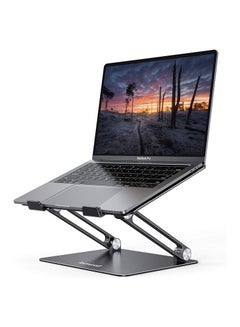 Buy Laptop Stand Riser Portable - Foldable Height Adjustable Ergonomic Computer Notebook Stand Holder Lift for Desk in Egypt