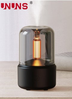 اشتري Air Humidifier With LED Night Lamp,120ML Essential Oil Diffuser,Simulated Candlelight Atmosphere Lamp,USB Charging,Suitable For Outdoor Bedroom Living Room Home Decoration في الامارات