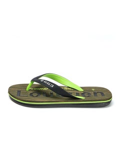 Buy Men's New beach Anti-skid Flip-flops Green in UAE