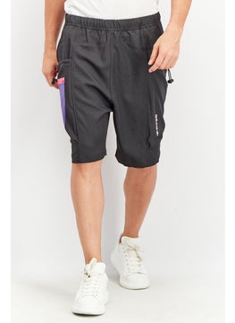 Buy Men Sportswear Fit Brand Logo Shorts, Black Combo in UAE