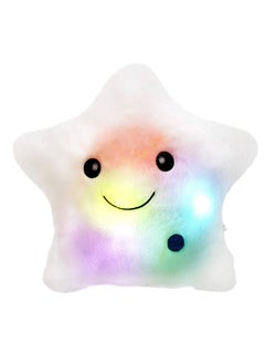 Buy Unique Luminous Glowing Cushion Design LED Star Pillow White in UAE