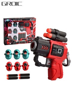 Buy Soft Bullet Gun Game Set, Foam Blaster Gun Toy, Shooting Game With Soft Bullet And Wooden Man, Toy Gun Set Manual Loading Shooting Gun in Saudi Arabia