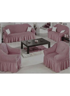 Buy Turkish Model Sofas Covers Set With 1 Sofa Cover For 3 Seater 1 Sofa Cover For 2 Seater And 2 Chair Covers (4 Pieces) in Egypt