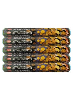 Buy Hem Attracts Money Incense Sticks Agarbatti Masala Pack Of 5 Tubes 20 Sticks Each Box Total 100 Sticks Quality Incense Hand Rolled In India For Healing Meditation Yoga Relaxation Prayer Peace in UAE