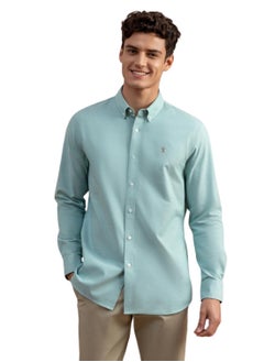 اشتري Men's Lion Oxford Shirt - Green في السعودية