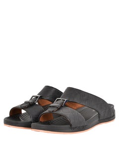 Buy Mens  Stylish Black Arabic Sandals in UAE