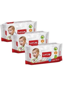 Buy Baby Wipes 72+8 Pack Of 3 in Saudi Arabia