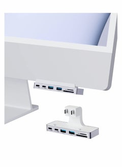 اشتري For iMac Hub with 4K@60Hz HDMI, USB C 3.1, USB 3.0 Ports and SD/Micro SD Card Reader, USB-C Clamp Hub USB C Docking Station for iMac 2021 24 inch في الامارات