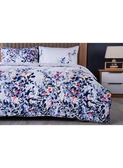 Buy Portia 3-Piece Reversible Comforter Set 240X260Cm Grey in UAE
