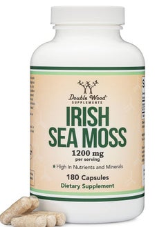 Buy Doublewood Irish Sea Moss 1,200mg 180 capsules in UAE