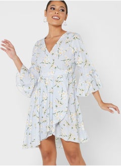 Buy Printed Wrap Dress in Saudi Arabia