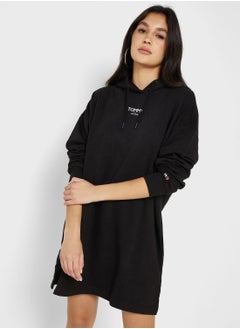 Buy Logo Knitted Hooded Dress in Saudi Arabia