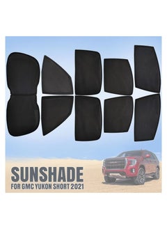 Buy Car Sunshade All Side Sunshade UV And Heat Protection Front Back Sides Sun Shades High Quality For GMC YUKON SHORT 2021 in Saudi Arabia