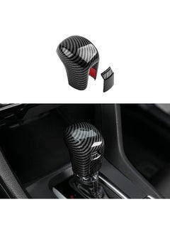 Buy Carbon Shift Knob Cover for Tenth Generation Civic, Carbon Fiber Interior Shifter Sequins, Automatic Transmission Lever Trim, for Honda Car Decorations (for 2021/2020/ 2019/2018/ 2017/2016 Civic) in Saudi Arabia