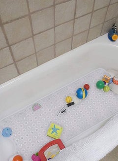 Buy Non-Slip Bathtub Mat & Shower Mat,Large Bathroom Mat with Suction Cups Drain Holes(Clear) in Saudi Arabia