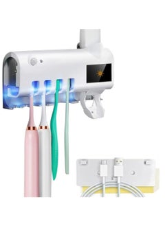 Buy UV Toothbrush Sterilizer, Wall Mounted Toothbrush Holder, Toothbrush Holder, Wireless Design, Bathroom Toothbrush Holder Wall Mounted UV Sterilizer in Saudi Arabia