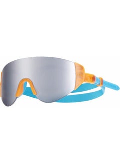 Buy Renegade Swimshades Mirrored Swim Goggles For Men & Women (Blue/Orange) in Saudi Arabia