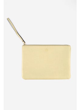 اشتري Women Brand Logo Pouch 26 L x 19 H x 1 W cm, Premiere Gold في السعودية