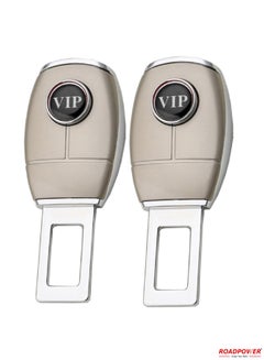 اشتري Car Safety Seat Belt Buckle Alarm Stopper Silencer Clip Clamp Universal 2 Pcs في الامارات