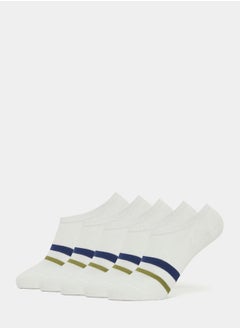 اشتري Pack of 5 - Panel Striped Shoe Liner Socks في السعودية