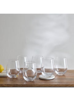 Buy Aqua Crystal 6-Piece Tumbler Set 520 ml in Saudi Arabia