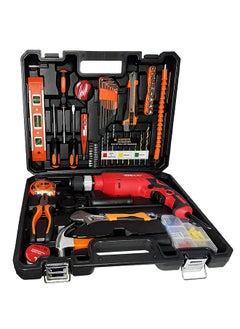 Buy iBELL Professional Tool Kit with Impact Drill TD13-100, 650W, Copper Armature, Chuck 13mm Keyless Auto, 115 Home Essential Tools/Accessories in UAE