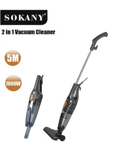 Buy Corded Vacuum Cleaner,2 in 1 Wired Handheld Vacuum,1000W Black in Saudi Arabia