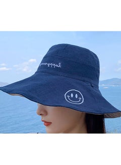 Buy Wide Brim Sun Hats UV Protection Packable Beach Hat Strap Women in UAE