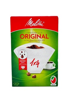 Buy Melitta Coffee Filter 1x4 (40 Filters) in Saudi Arabia