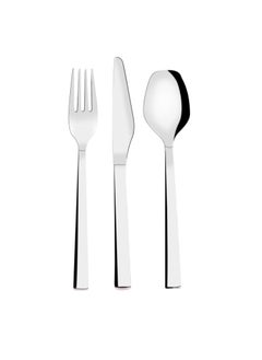 Buy Serenk New York 18-Piece 18/10 Stainless Steel Cutlery Set – Polished, Durable Flatware for Modern Dining in UAE