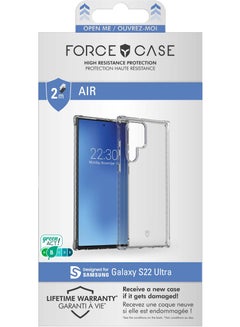 اشتري Force Case Samsung Galaxy S22 Ultra 5G AIR Reinforced Case Lifetime Warranty Transparent في الامارات