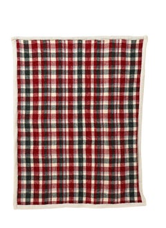 Buy Kaemingk Throw Polyester Oblong Check, 1 Piece in UAE