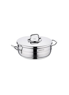 Buy Korkmaz Astra 2 Stainless Steel Low Pot, 24 cm in Saudi Arabia