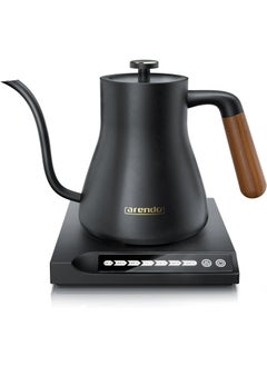 Buy Arendo Stainless Steel Kettle with Temperature Setting - Real Wood Handle & Keep Warm Function in UAE