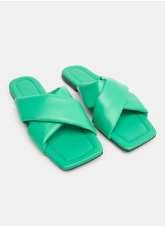 Buy Wide Cross Strap Slippers in Egypt