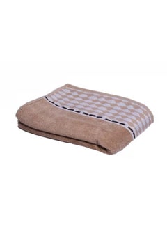 Buy Puzzle Bath Towel 70x140 Beige in UAE