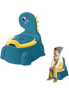 اشتري Potty Toilet potty Training Chair Baby Toddler Boys Girls Toddler Dinosaur Potty Comfortable Children 1-6 Years Old Baby Toilet Toddler Animal Potty Seat With Lid Back Potty Trainer (Blue) في الامارات