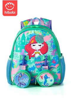 Buy Kids Backpack School Backpack Large Capacity for Girls Boys School Bag Primary School Bag Mermaid with Two Separate Small Pockets and Side Pockets in Saudi Arabia