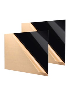 Buy Acrylic Sheet BLACK 2 mm 12 X 18 inches - pack of 2 in Saudi Arabia