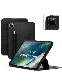 اشتري ZUGU CASE iPad Pro 12.9 Case, Ultra Slim Protective Case Designed for iPad Pro 12.9-inch (6th Gen,2022) (5th Gen,2021) Wireless Apple Pencil Charging, Convenient Magnetic Stand (Auto Sleep/Wake) في الامارات