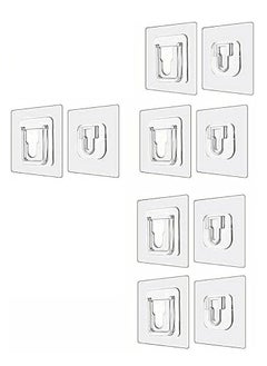 Buy Double-Sided Adhesive Wall Hooks - Wall-Sticking Hooks Without Punching 4pcs in Egypt