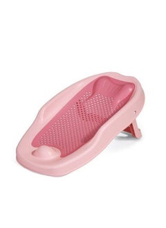 اشتري Baby Waterproof Non-Slip Bath Support Tub,Bath Net Newborn Baby Bath Tub Lying Support Bracket Bath Mat في السعودية