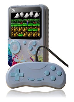 اشتري G5 Retro 3 inch Handheld Game Console Built-in 500 Classical FC Games Support for Connecting TV & Two Players(Gray cyan) في الامارات