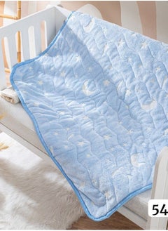 Buy baby  blanket color blue space printed & Glow size110*90cm in Egypt